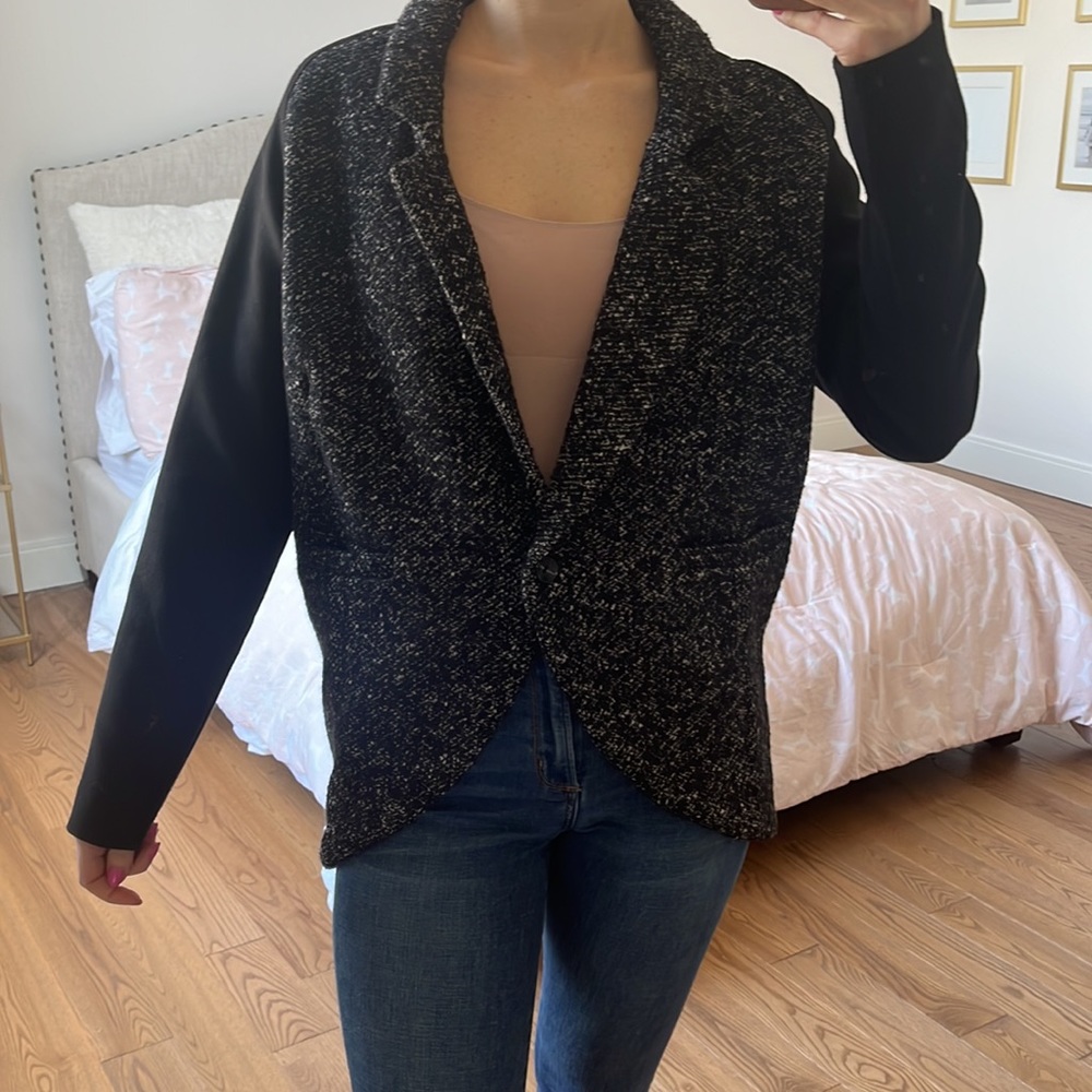 ANTHROPOLOGIE Funktional Boucle Tweed Blazer Jacket